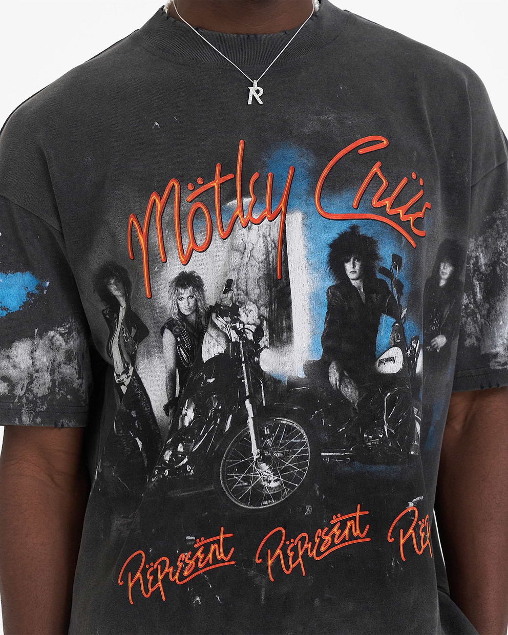 Represent x Mötley Crüe™️ Bad Boys T-Shirt - Vintage Grey